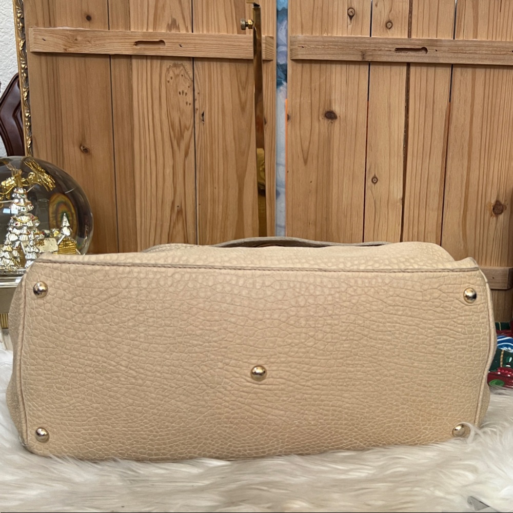 Zanellato Postina Beige Leather Crossbody Made in Italy with double Turnlock - Picture 8 of 16